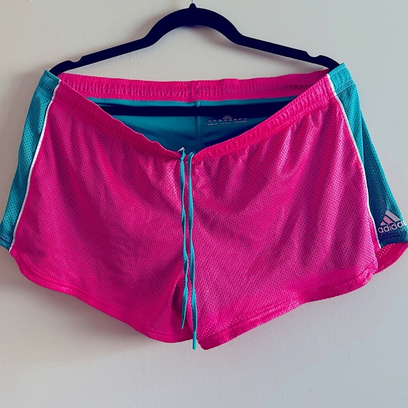 Adidas Pink Vintage Jersey Shorts - Picture 1 of 5